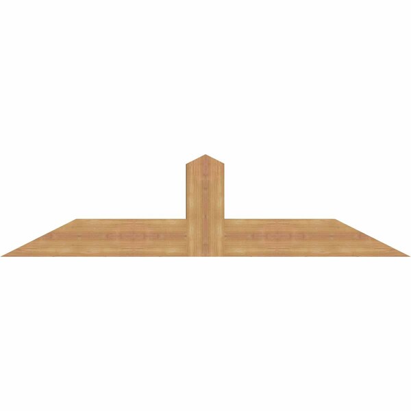 Ekena Millwork Portland Smooth Timber Gable Bracket, Western Red Cedar, 60"W x 15"H x 3 1/2"D x 5 1/2"F, 6/12 Pitch GBW060X15X0406POR00SWR - main